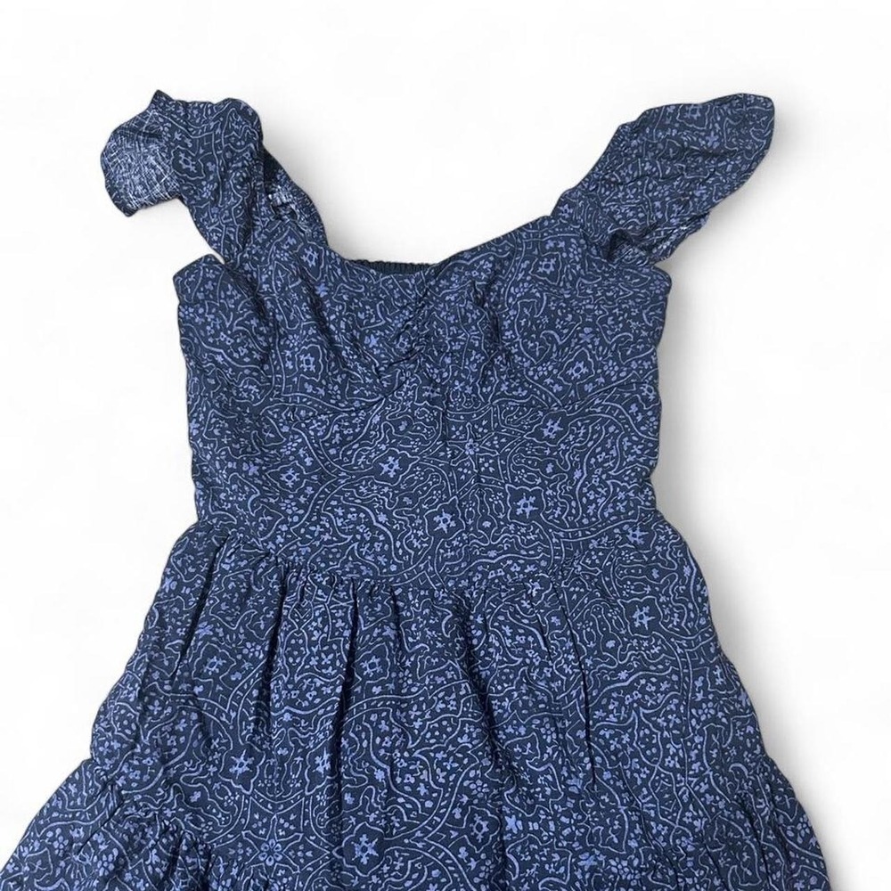 Hollister Co. Navy Blue paisley print dress size S